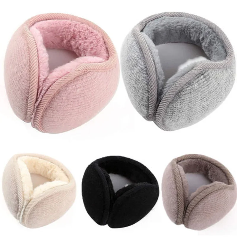 

2021 Winter Brand New Style Girl Winter Earmuffs Fur Warm Solid Women Ear Protect Cute Faux Soft Fluffy Earcap