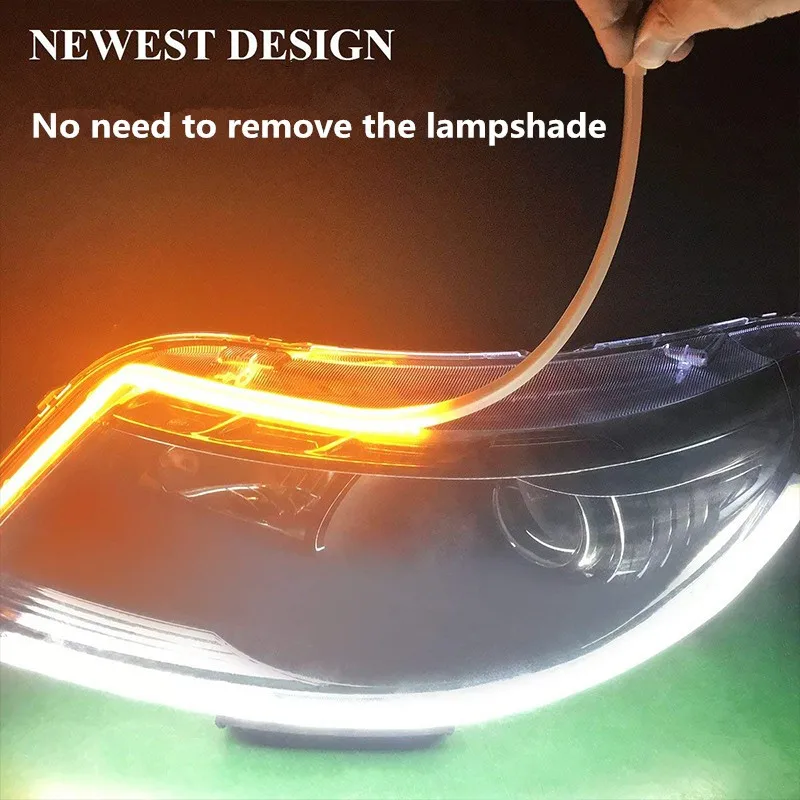 2 шт. Новинка Автомобильные светодиодные дневные ходовые огни Габаритные ультра