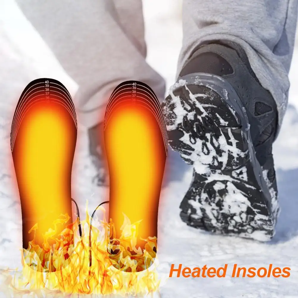 

Size 35-45 Winter Heated Insoles Skiing Comfortable Feet Warm 42 USB Electric Heating Insole Cutable Size Outdoor Warm Insole