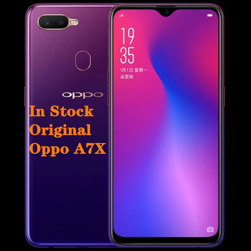 Оригинаартфон OPPOA7X Global rom 6," Helio P60, четыре ядра, Android 8,1, 4 Гб ram, 128 ГБ rom, 16,0 Мп, отпечаток пальца