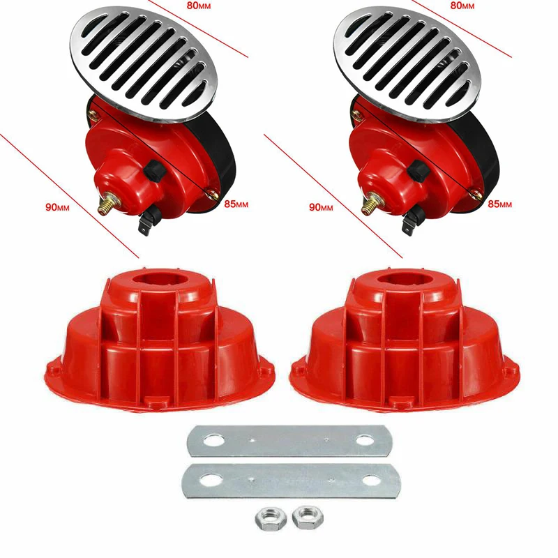 

1 Pair Car Horn 12V Motorcycle Horn Universal Car Air Horn 300 Db Loud Waterproof for Scooter Moped Dirt Bike ATV Motorcycle