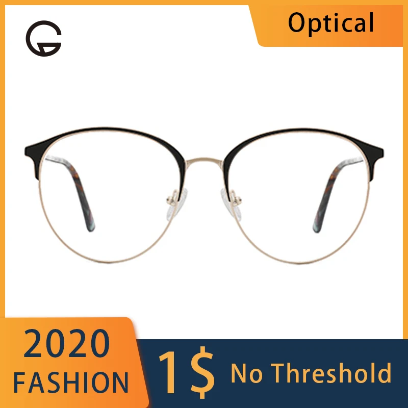 Женские очки по рецепту кошачий глаз круглые оправа для женщин очков