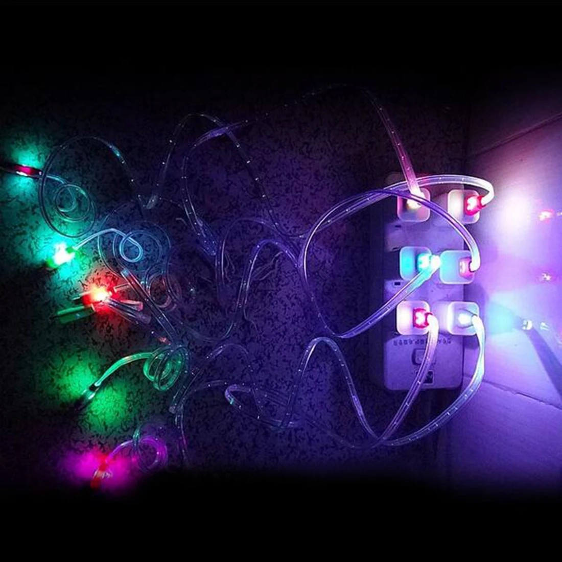 Кабель Micro USB для телефона цветной градиентный светодиодный кабель USB2.0 зарядки