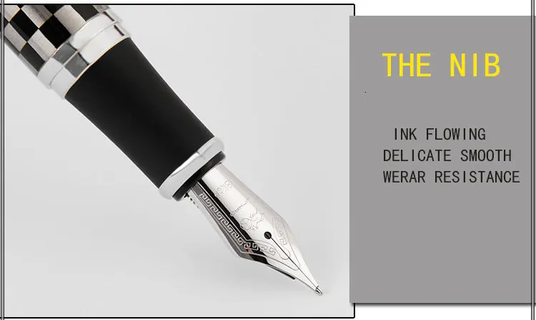 Высококачественная Роскошная перьевая ручка Jinhao x750, чернильная ручка Iraurita, полностью металлический зажим 0,5 мм, канцелярская ручка stilografica 03831
