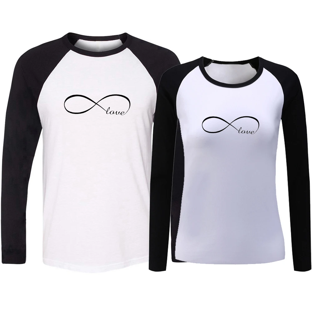 Фиолетовый Galaxy Space Infinity Love парные футболки мужские и женские с графическим