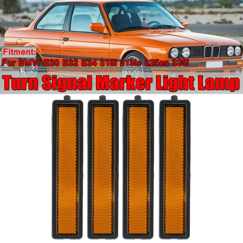 

1 шт. светильник боковой габаритный светильник онарь для BMW E30, E32, E34, 3 серии, L или R, для замены заднего бампера, указатель поворота