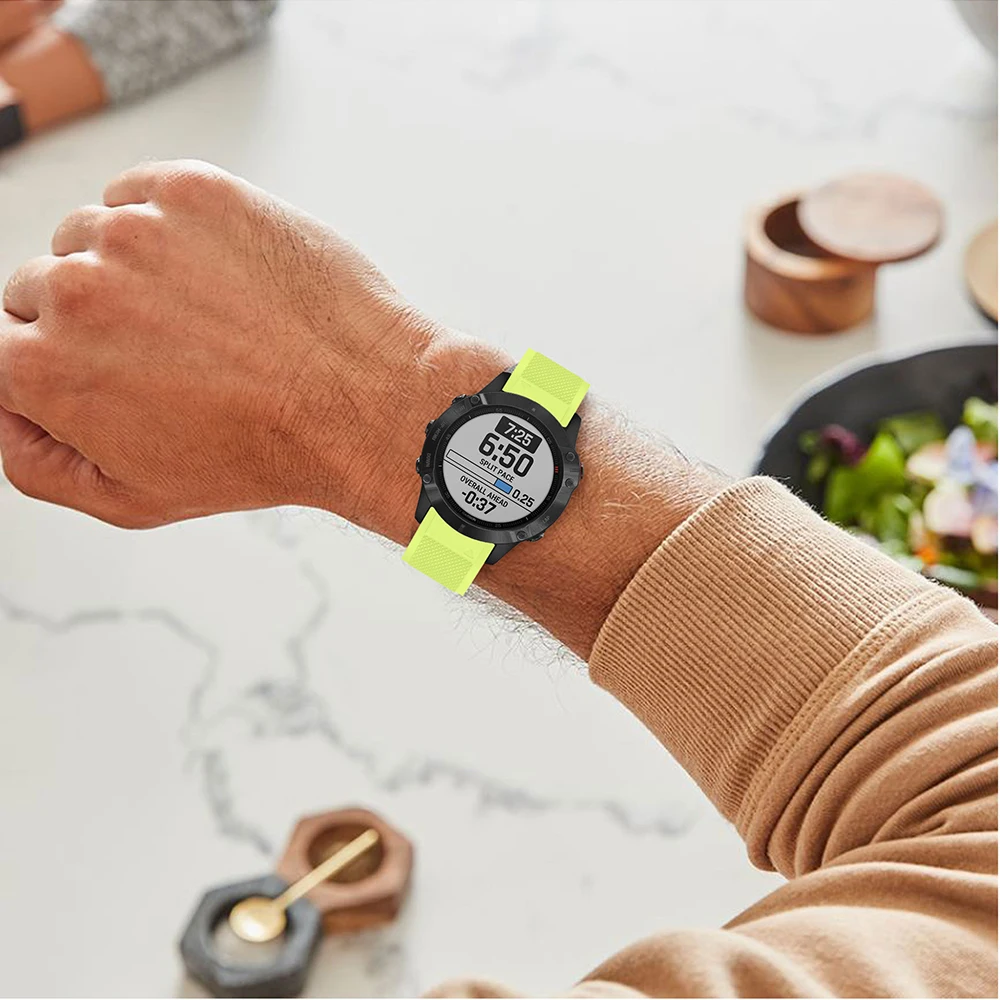 22 мм силиконовый ремешок для Garmin Fenix 6/5/5 Plus Quick Release Band для Garmin Forerunner 935/Instinct/Quatix 5 Smart Watch band