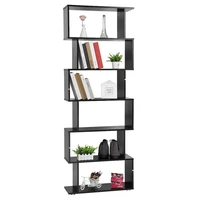 6 layer corner bookshelf space saving storage rack bookcase wall organizer storage shelf book shelf for home office hwc