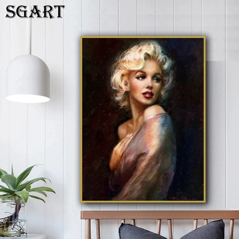 

Sexy Marilyn Monroe Abstract Canvas Painting Poster Modern Home Decore Wall Art Pictures For Living Room Decoration Painting