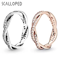 scalloped fashion wheel of fortune exquisite zircon ring light luxury elegant couple engagement anniversary jewelry ring