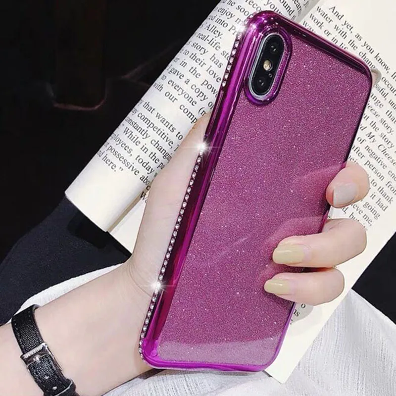 Прозрачный чехол с блестками и стразами для Samsung Galaxy A30S A20 A30 A50 A10 A60 A70 M10 M20 M30 |