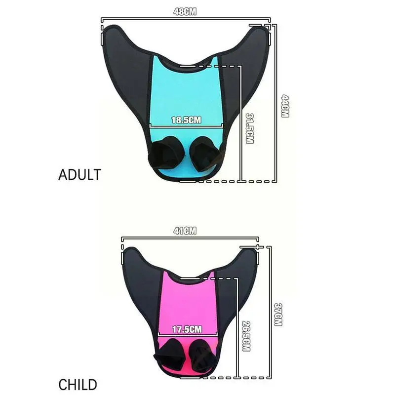 

Children Kid Mermaid Swimming Fins Duck Flippers Rubber Swim Neutral Diving Fins Equipment Fins S Adjustable Flippers Short Z6T5