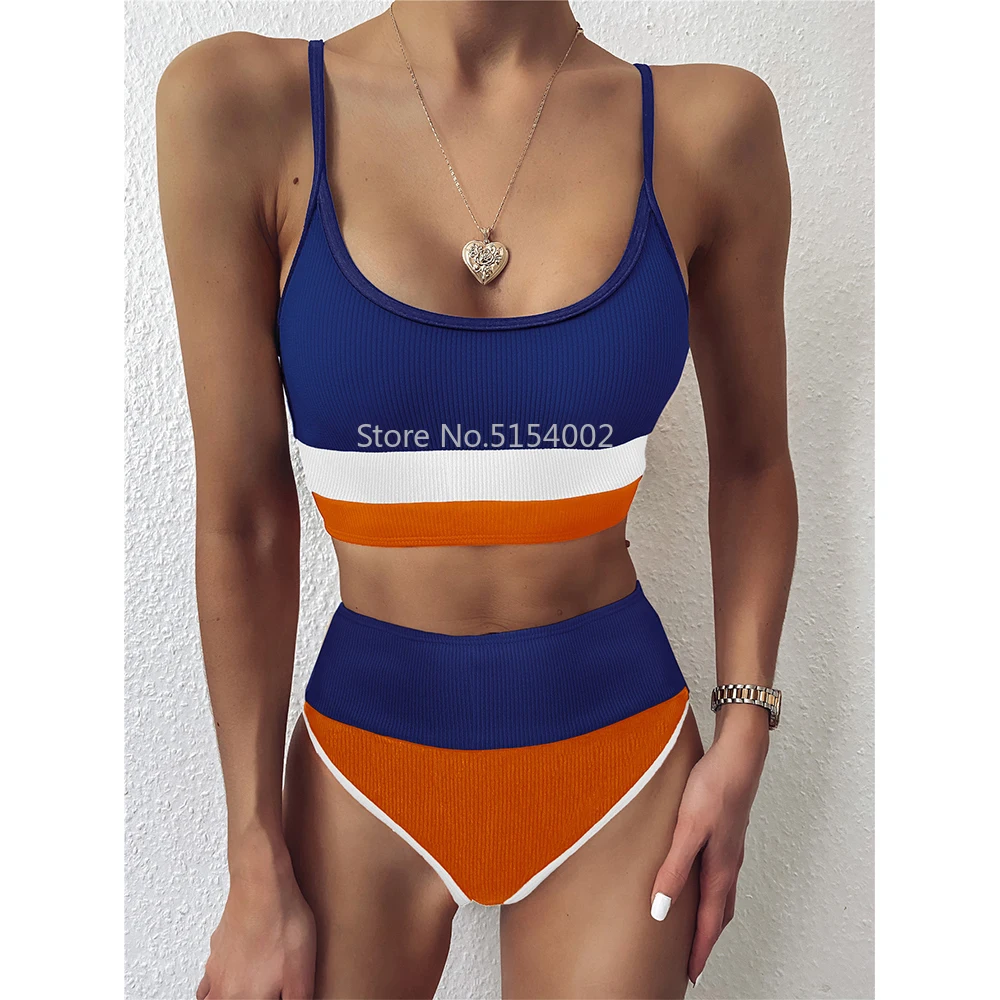 

Купальник женский, черный, с высокой талией, из двух частей, в стиле пэчворк