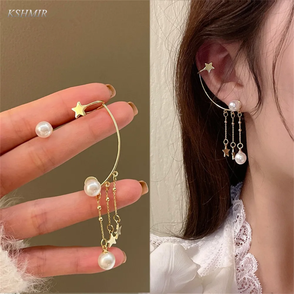 

New vintage elegant metal flower earrings atmospheric fashion earrings personality trendy clip classic women's accessories