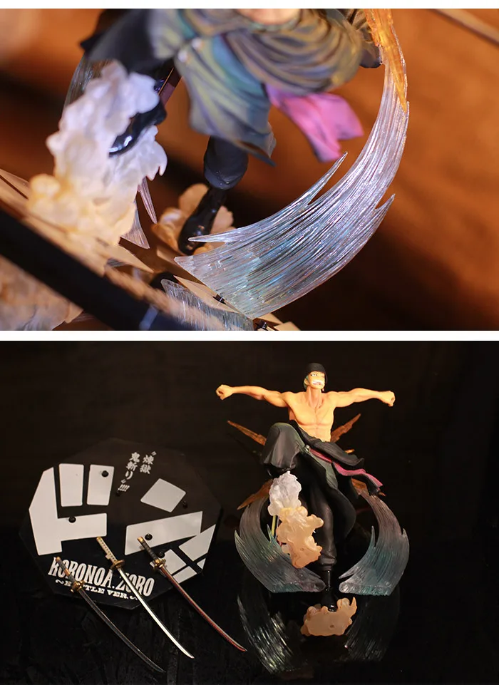 

Anime Moive One Piece Action Figure Zoro Katana Roronoa Monkey D Luffy Model PVC Statue Figure Toys For Collections Funs