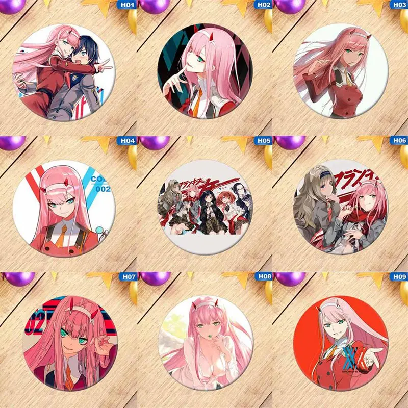 Новинка 1 шт. аниме DARLING в FRANXX значок косплея мультфильм ноль два симпатичная