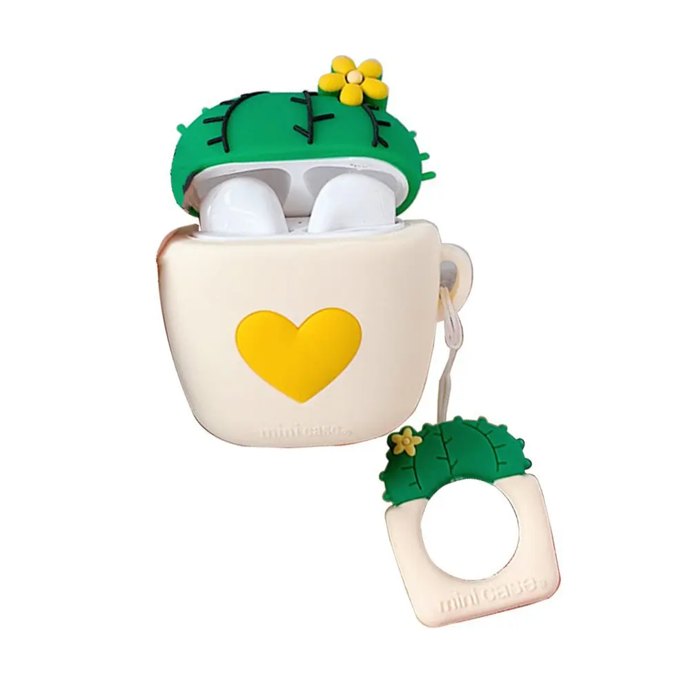 

Чехол для наушников Airpods с рисунком Love, милый силиконовый чехол для наушников Airpods 2, защитный чехол для беспроводной гарнитуры