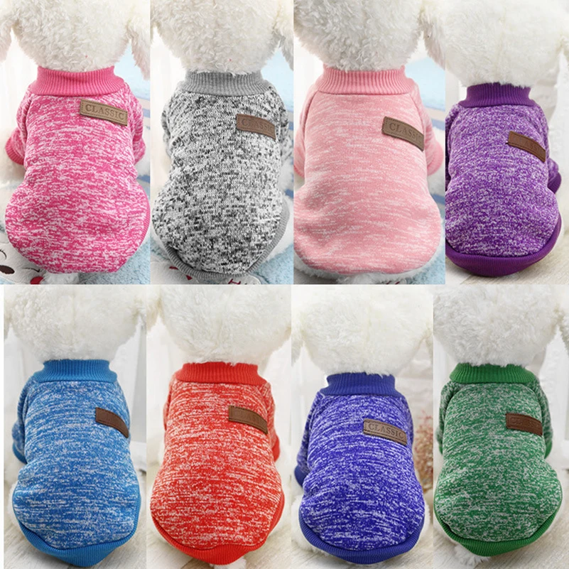 

Dog Clothes For Small Dogs Soft Pet Dog Sweater Clothing For Dog Winter Chihuahua Clothes Classic Pet Outfit Ropa Perro 20-22S1