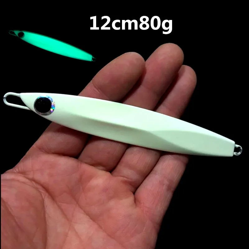 

Ufishing 12cm/80g Sea Fishing Lure Jigging Bait 1Pcs/Lot Ocean Trolling/Casting Metal Jig