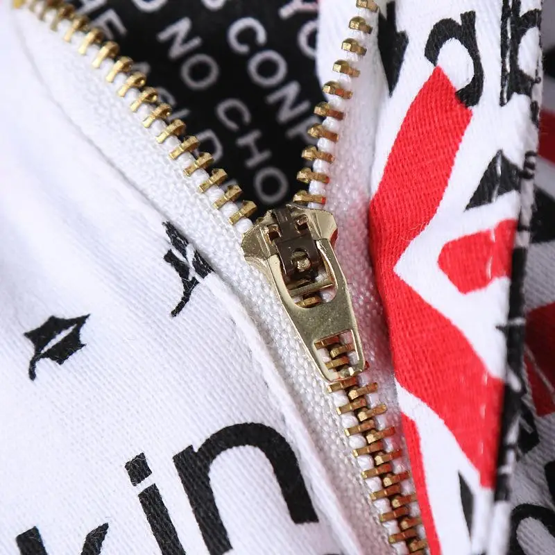 

New Style European American Hot Sale Digital Printing Jeans High Quality Elastic Denim Pants Black Casual Personality Trousers