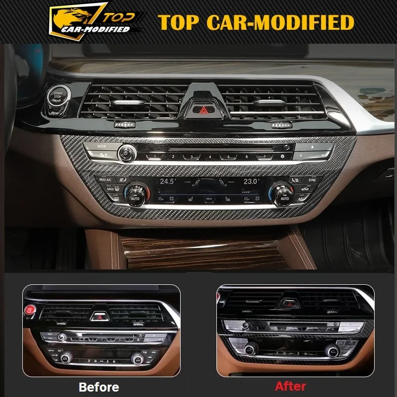 

Free shipping volume control panel Carbon Fiber for BMW 5 series F10 G38 2018-2020 carbon interior trims