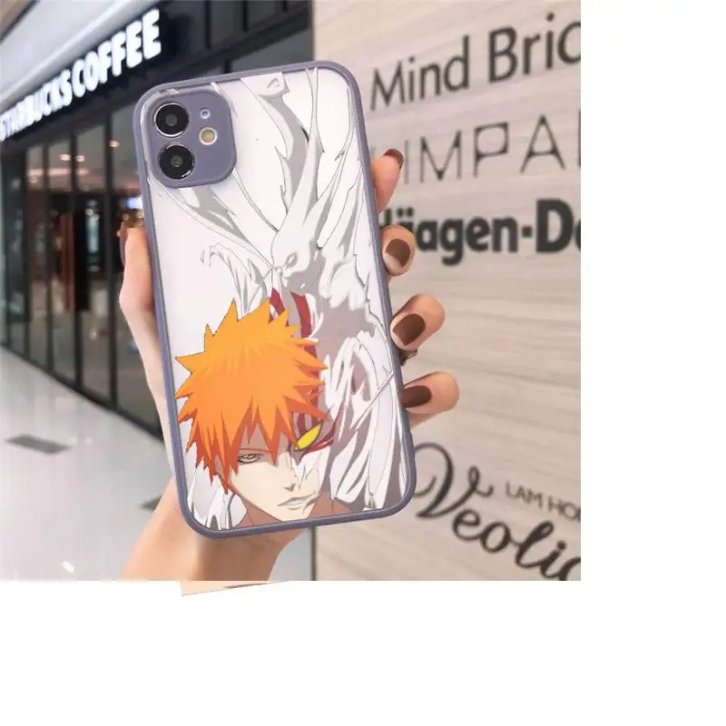 

Bleach Japanese anime Phone Cases matte transparent For iphone 7 8 11 12 plus mini x xs xr pro max luxury brand cover shell
