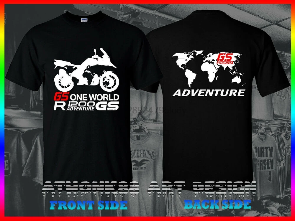 BMW R1200GS футболка GS1200 Adventure One World ONE 1200 размер S 5XL|Мужские футболки| |