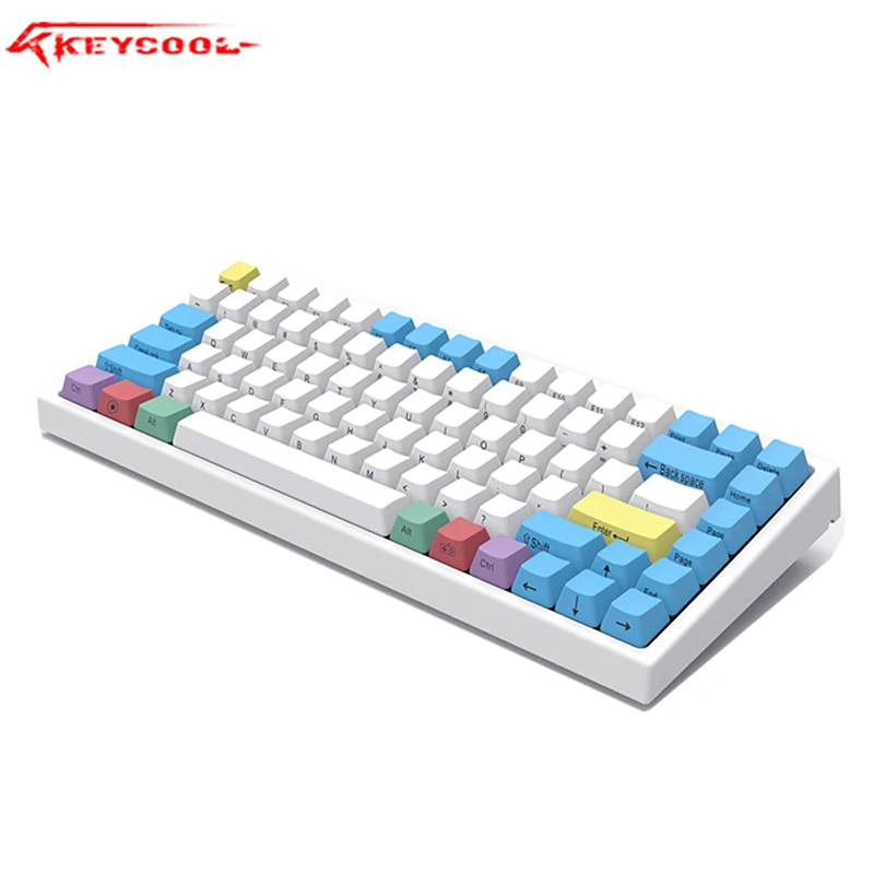 Keycool 84RGB подсветка механическая клавиатура PBT keycap Gateron Hotswaple переключатель