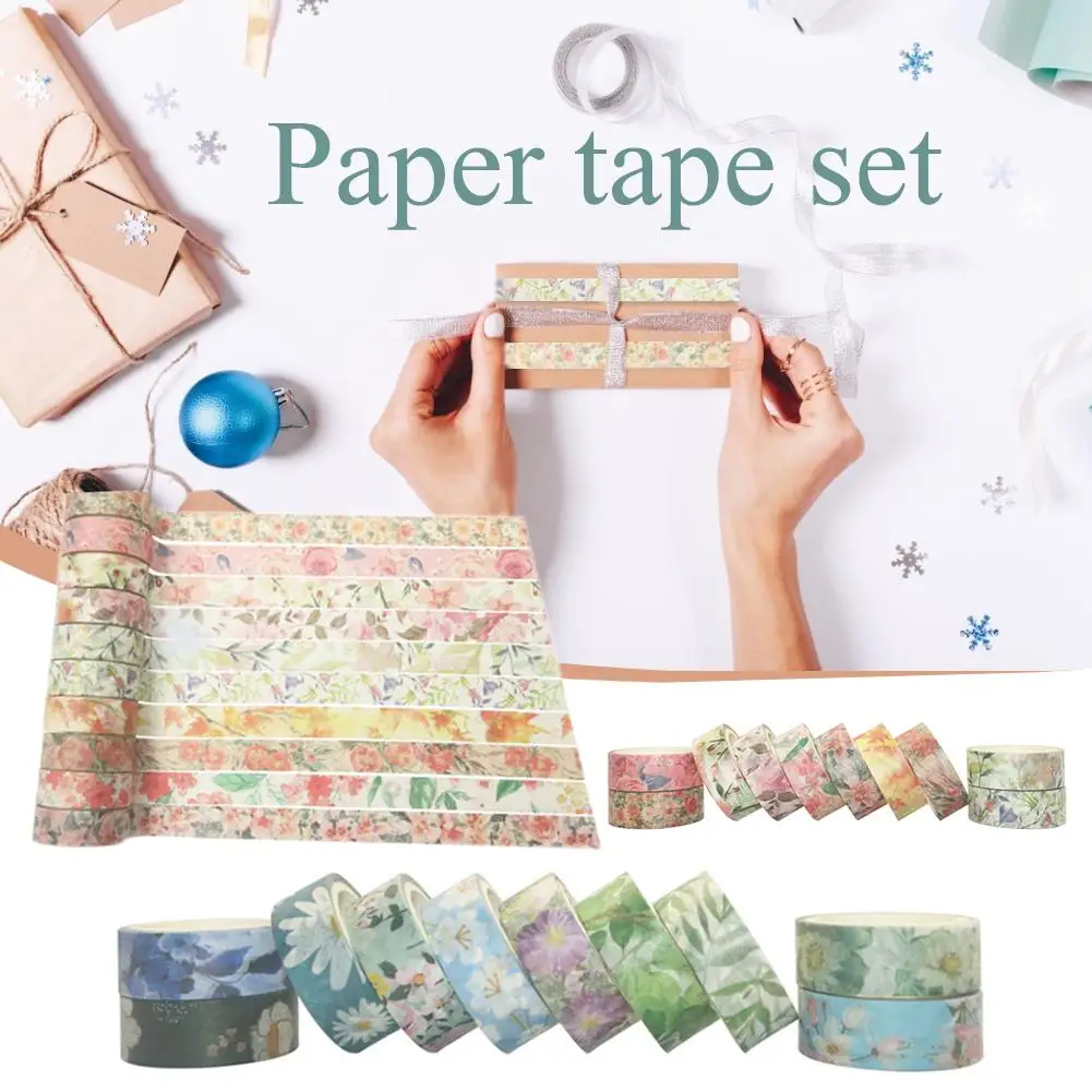 40 шт./компл. Цветочная Маскировочная лента декоративные блестящие ленты для
