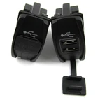 Универсальное автомобильное светодиодное зарядное устройство с двумя USB-портами 3,1 а 12-24 В, автомобильные аксессуары, зарядное устройство для кемпинга и автомобиля с водонепроницаемой панелью