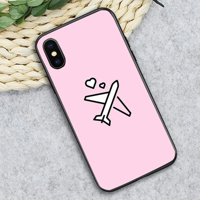 

World Map Travel Simple design Phone Case for iPhone 11 12 pro XS MAX 8 7 6 6S Plus X 5S SE 2020 XR Soft silicone funda