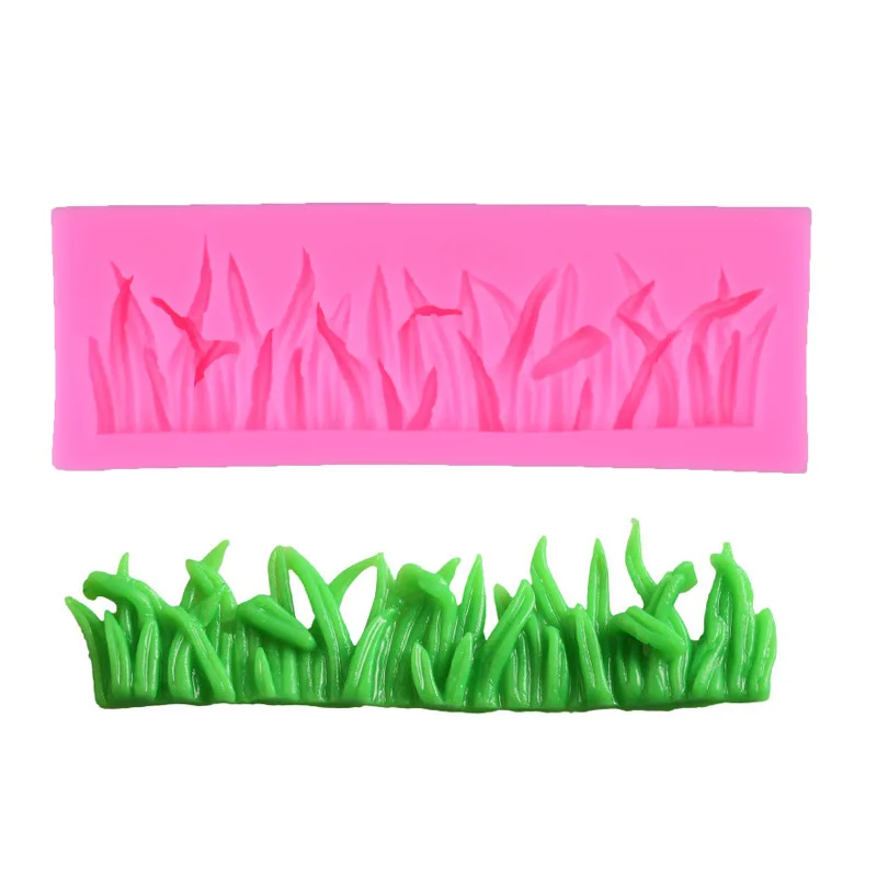 

Green Grass Shape Resin Silicone Mold Kitchen Baking Tools DIY Cake Chocolate Candy Pastry Fudge Mold Lace Decoration AD257