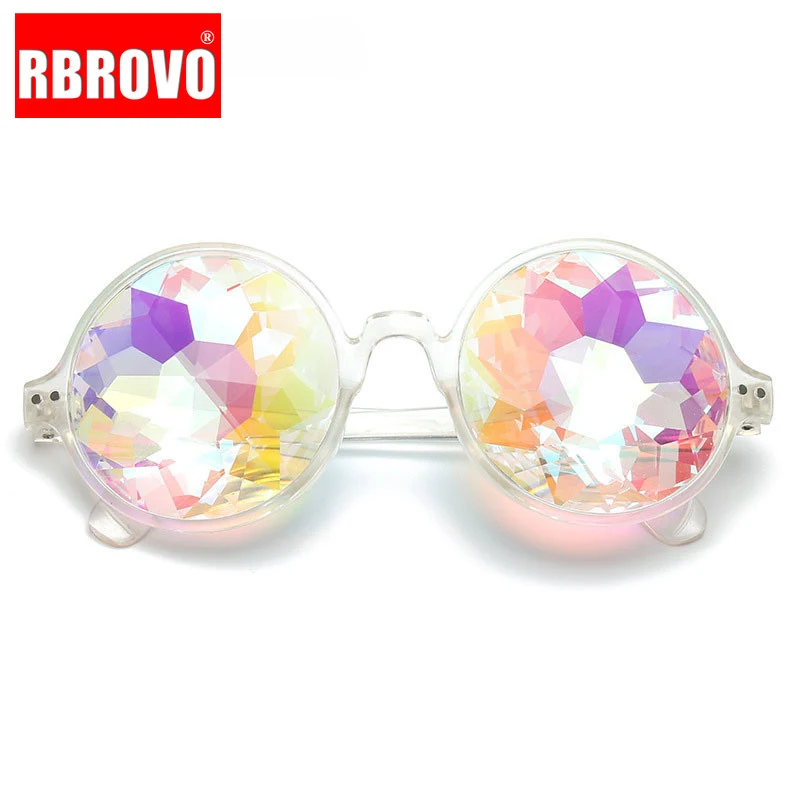 RBROVO 2021 солнцезащитные очки для женщин в стиле ретро круглый калейдоскоп Для