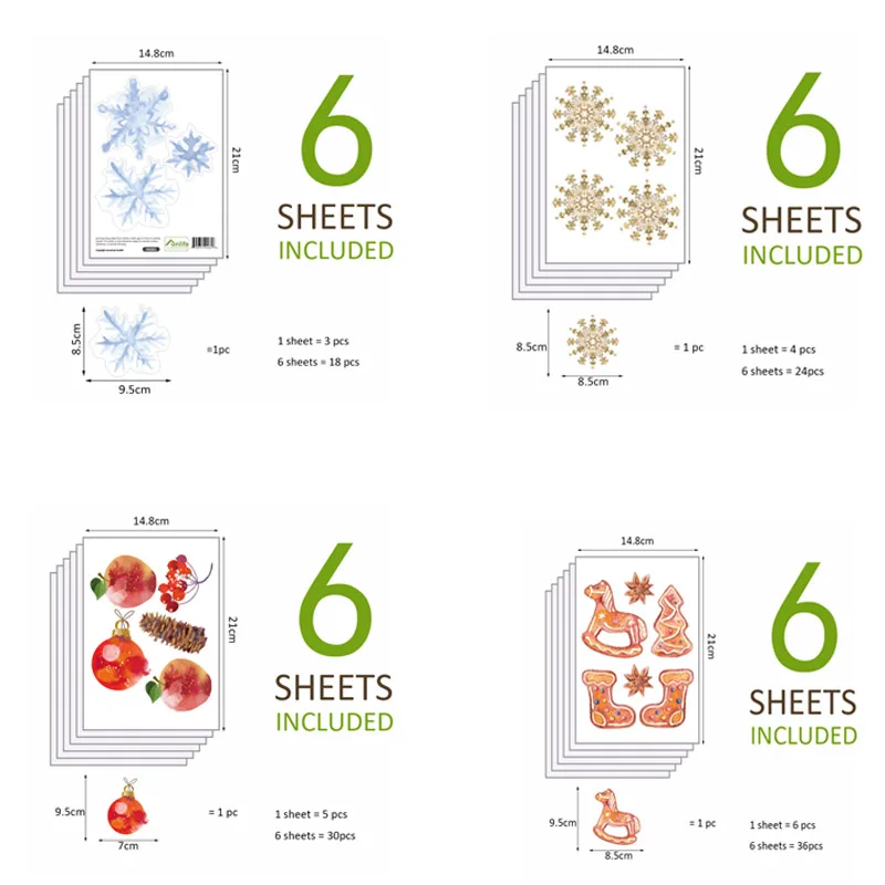 Funlife DIY Наклейка на стену Рождество для спальни гостиной съемная