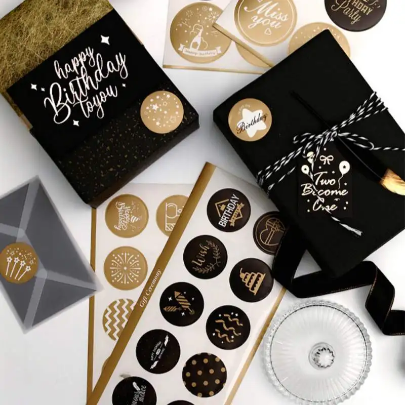 Уплотнительная наклейка s-этикетка 1 лист/упаковка декоративная подарочная