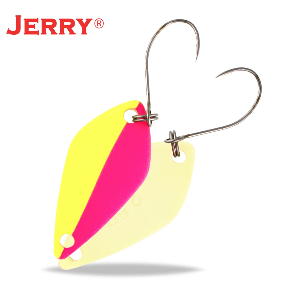 Jerry 2,5 г 3,5 г 5,5 г маленькие микро рыболовные ложки форель Колеблющаяся блесна для рыбалки Спиннер приманка двухсторонний цвет