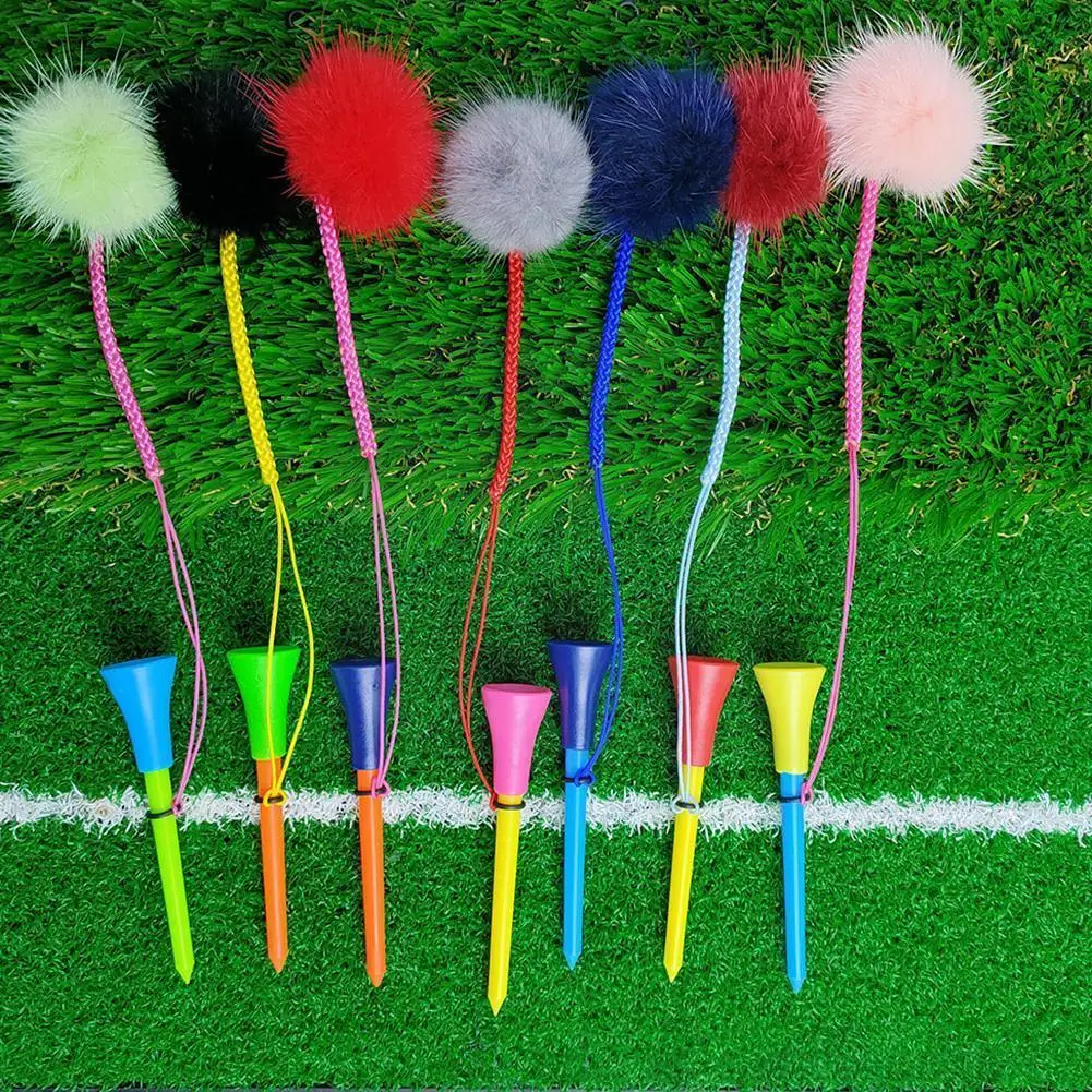

1pc Golf Ball Sat Plastic Ball Spike Bright Colors Delivery Random Ropes Anti-lost Golf Color Accessories Training E2s2