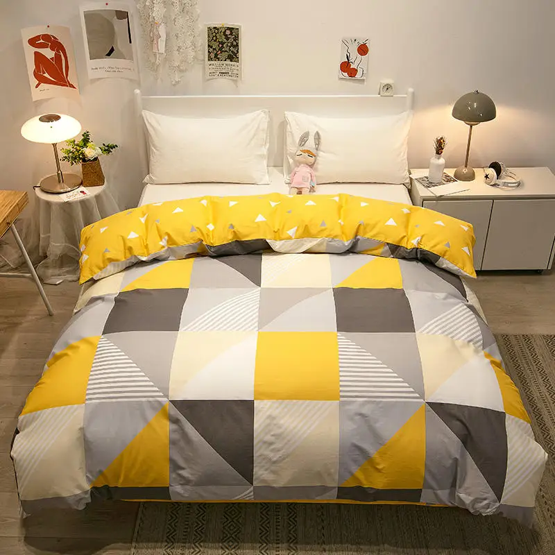 

1Pc Double Duvet Cover Cotton Queen King Size Geometric Pattern Comforter Cover Housse De Couette 220x240 Quilt Cover For Winter