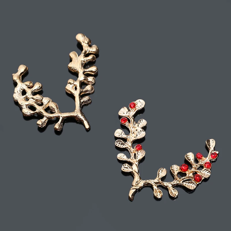 2019New 100 шт. сплав и стразы филиал кнопки для DIY Декор свадебный букет или