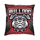 Бархатный Чехол для подушки 45x45 см с изображением Головы Бульдога и эспорта