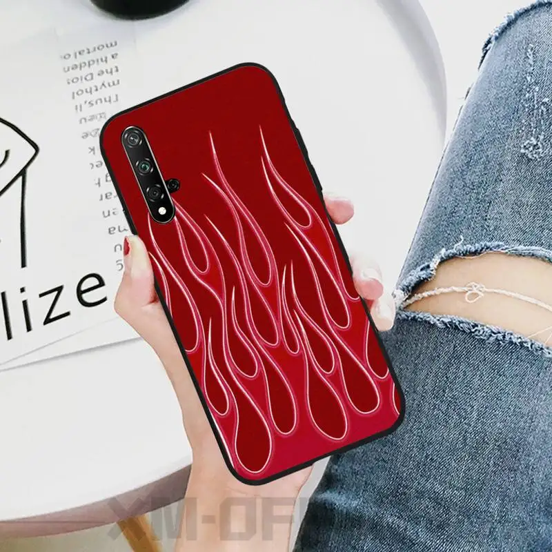 Ivits Cool flame мягкий силиконовый черный чехол для телефона Honor 20 20lite view20 7C 8C 7A 8A 10i 20i PLAY