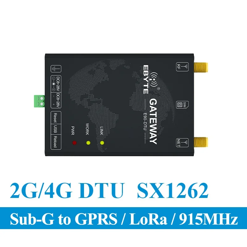 E90-DTU(900SL30-GPRS) 915MHz GPRS 1W LoRa SX1262 USB интерфейс беспроводной модем передачи данных Sub G