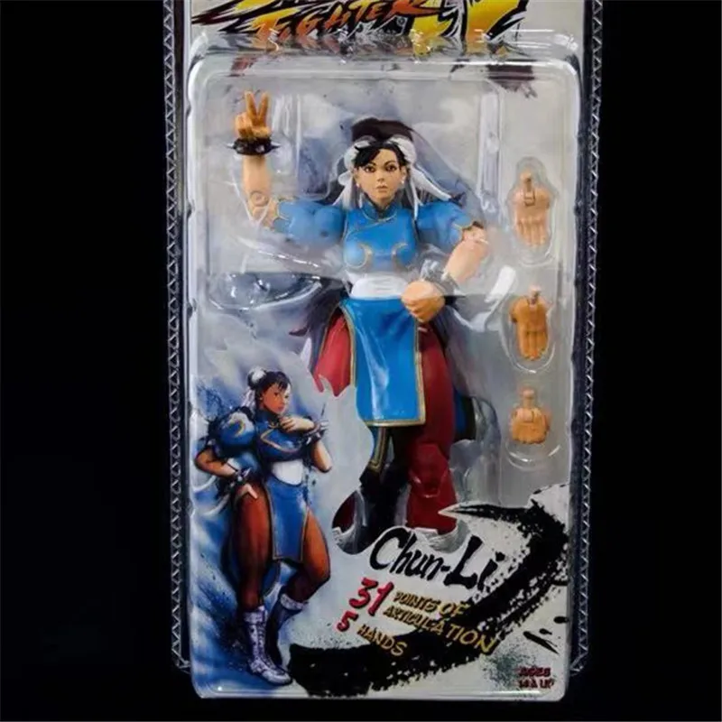 В наличии 18 см NECA Ken chun li Guile Hoshi Ryu Akuma Gouki ПВХ экшн фигурка Коллекционная модель