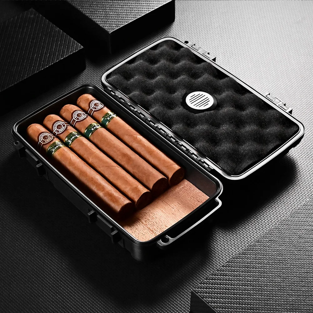 Фото Cigarloong коробка для сигар портативный увлажняющий сигареты чехол герметичный Профессиональный Мягкий LDPE материал коробка для хранения №5