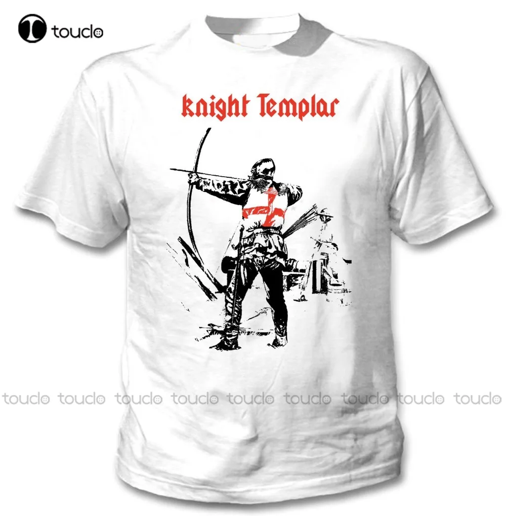 

Летние крутые Забавные футболки Knight Templar 32-новые хлопковые белые футболки, футболки на заказ Aldult подростковые унисекс модные забавные Новые