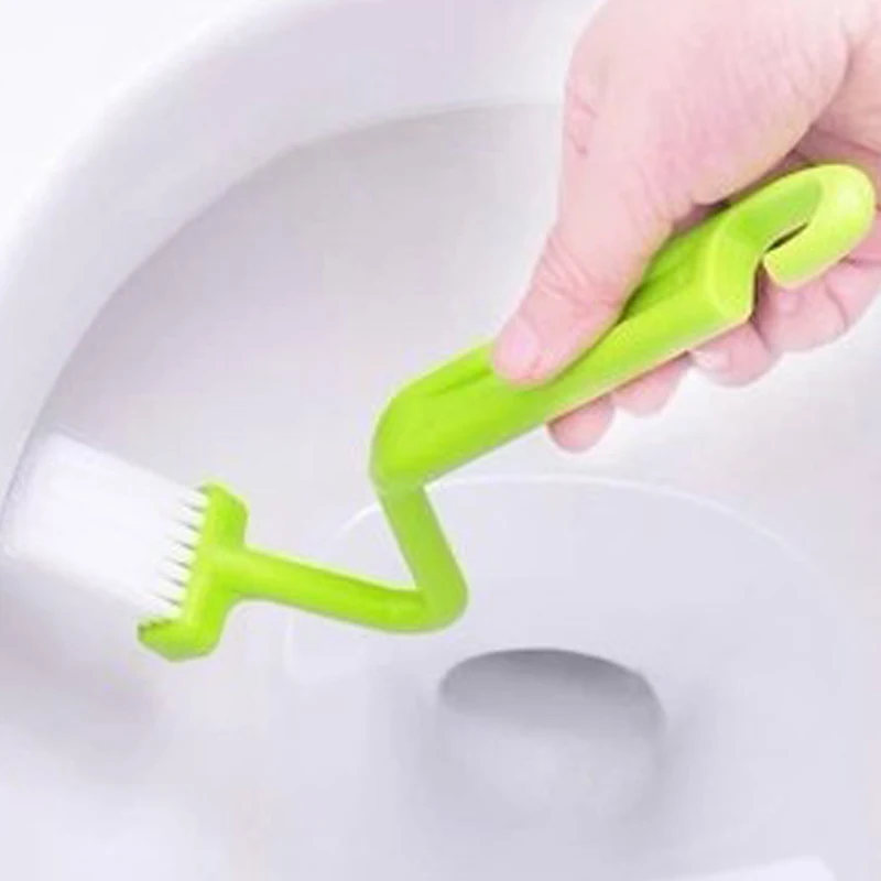 Портативная щетка для унитаза скруббер изогнутый s тип уборки ручка угловой