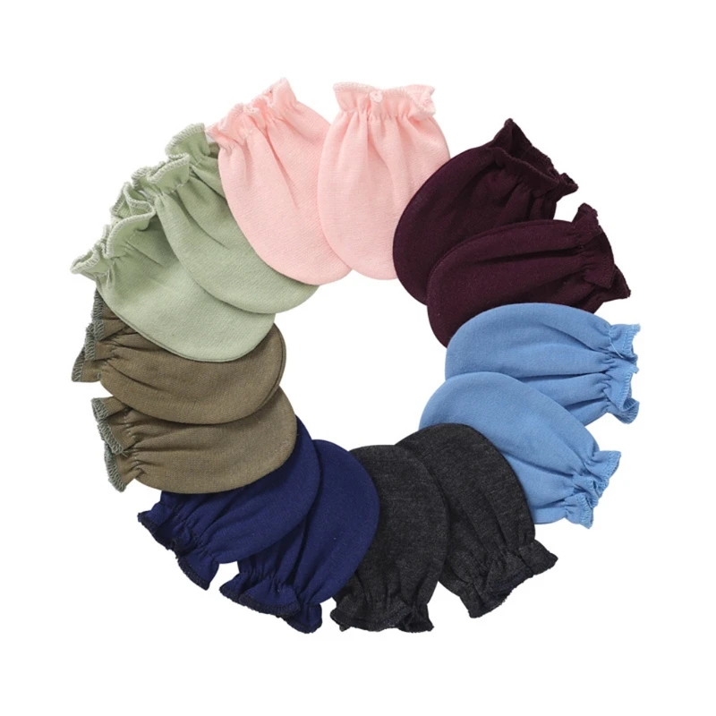 

Baby Newborn Mittens Socks Warm Kit Infants Anti Scratching Cotton Gloves+Hat+Foot Cover Set