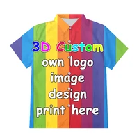 ifpd euus size 3d print menwoman diy custom design button shirts hip hop hawaiian shirt factory wholesalers and dropshipping