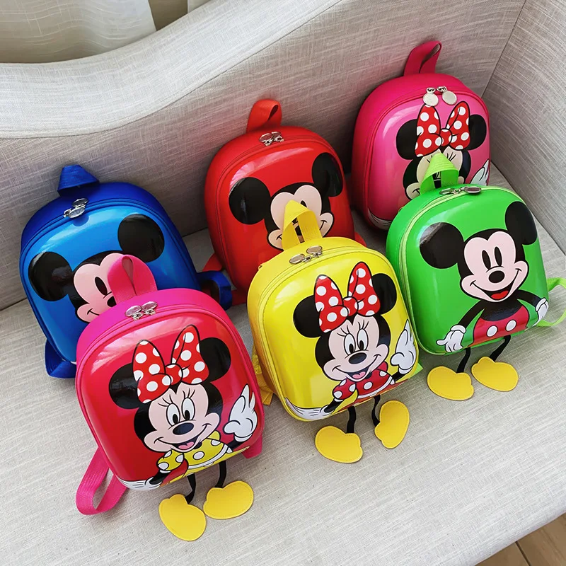 

Disney children school bag kindergarten boy baby new eggshell backpack Mickey mouse baby cute girl backpack