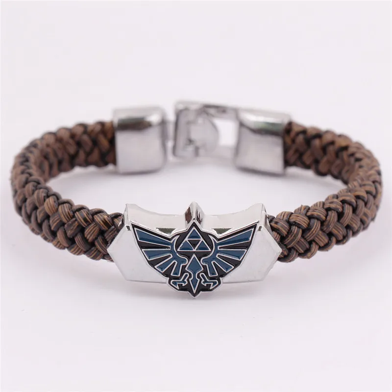 new pubg Anime Zelda Knit Bracelet Cosplay Costumes Accessories The Legend Props Black Punk Fashion Bracelets | Тематическая одежда